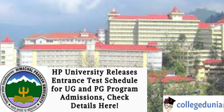 HP University Releases Entrance Test Schedule for UG and PG Program Admissions, Check Details Here!